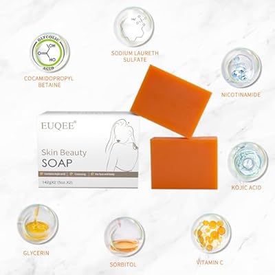 EUQEE Glutathione Kojic Acid Soap, 5 oz Glutathione El Salvador