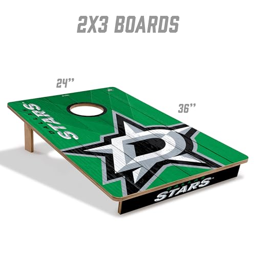 YouTheFan NHL Dallas Stars 2’ x 3’ All Wood Cornhole - image 5