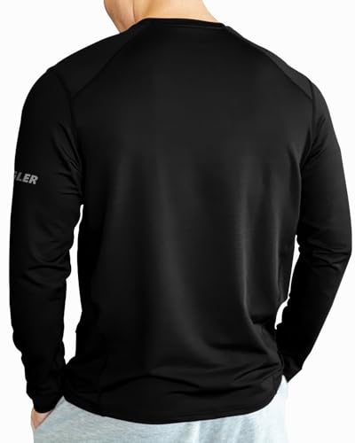 Image of Noble Monk Men's Polyester Regular Fit Solid Full Sleeve Activewear T-Shirt for Casual Wear | Modern Clothing T-Shirt Comfort Fit and High-Performance for Everyday Wear