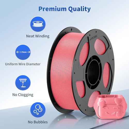 Image of ANYCUBIC PLA Filament 1.75mm Bundle, 3D Printer Filament 1.75mm Dimensional, Black, White, Clear, Red, Blue, Pink, Tropical Turquoise, Peach Pink, Interstellar Violet, Spring Leaf, 10KG in Total