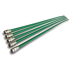 KIBROS 4KIT5KB10 professionele schoorstenen, zelfborgend, 5 stuks 5 cannes 1 mètre Groen