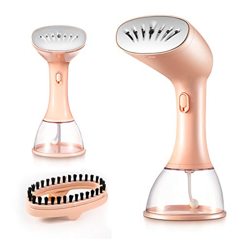 YYRIJOP Steamers for Clothes,Handheld Garment Steamer 380ml Water Tank,1350W Travel Steamer Fast Heat-up,Fabrics Wrinkles Remover for Home and Travel with Fabric Brush