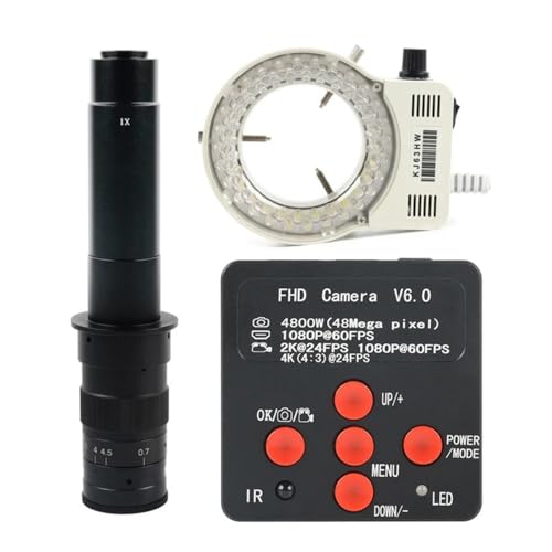 {pANZT[ 48MP 4K 2K 1080P USB rfIJ 100X 130X 200X 300X 500X Y[ C }EgY(With 300X Lens Light)