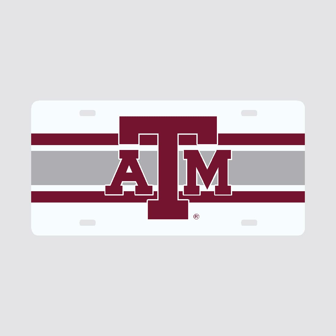Colored Metal License Plate (Texas A&M Aggies)