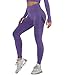 DUROFIT Mallas Pantalones Deportivos Leggings Mujer Mallas Deportivas Fitness Leggins Polainas de Yoga Training Fitness Estiramiento Morado Oscuro S