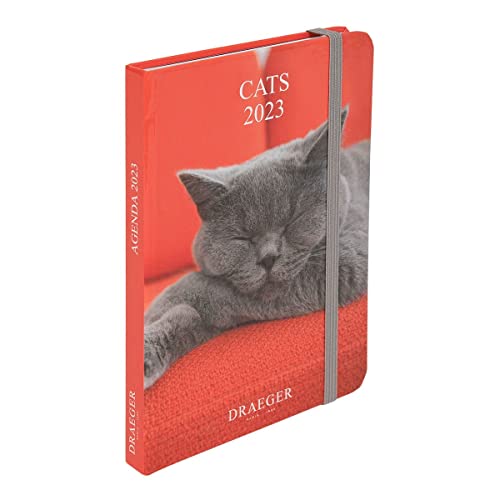Draeger Paris - Agenda de poche Chats - 2023, white