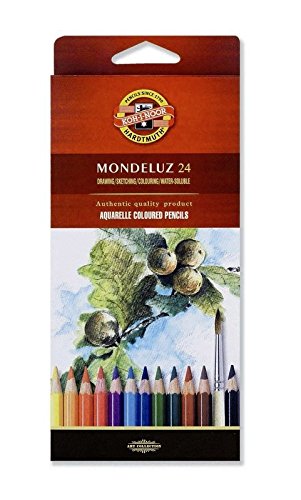 R de k2183 – Set de 24 lápices acuarelables Mondeluz en calidad artística, ideal para acuarela, muy bonito Juego con wasservermalbaren Colores.