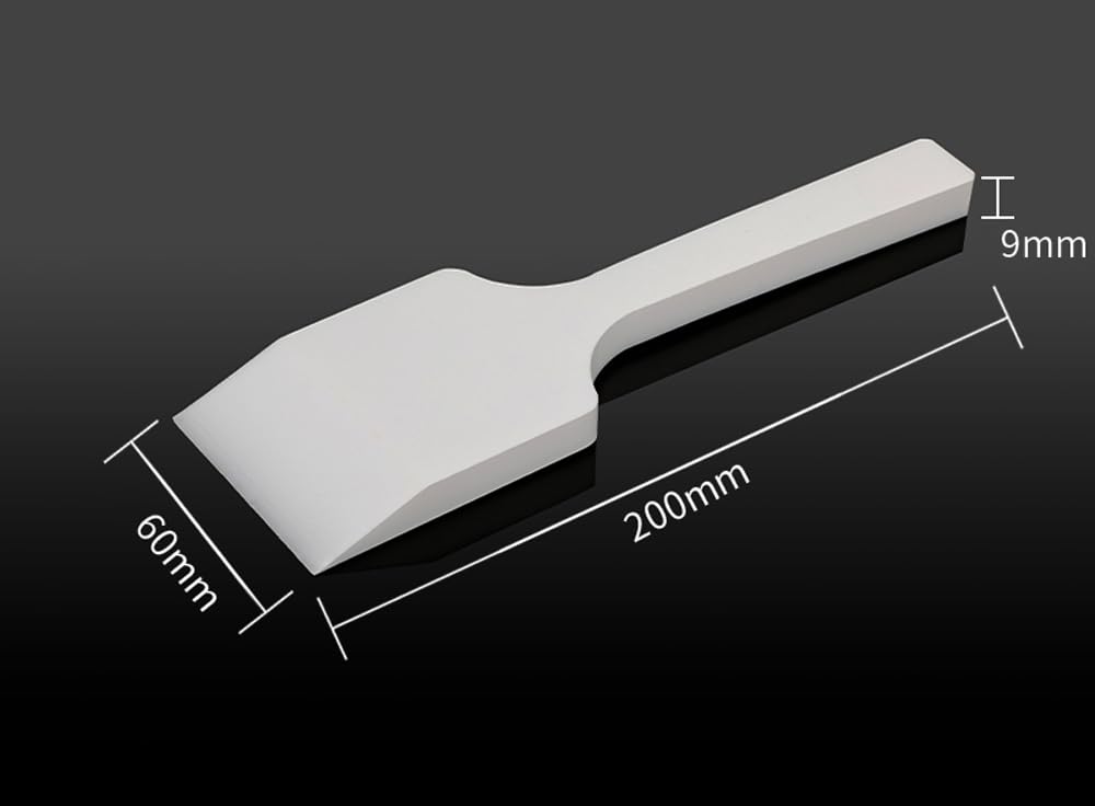 Raspador de PTFE - 1 raspador de PEFT for uso industrial y de laboratorio, resistente a altas temperaturas y a la erosión(60x200x10mm)