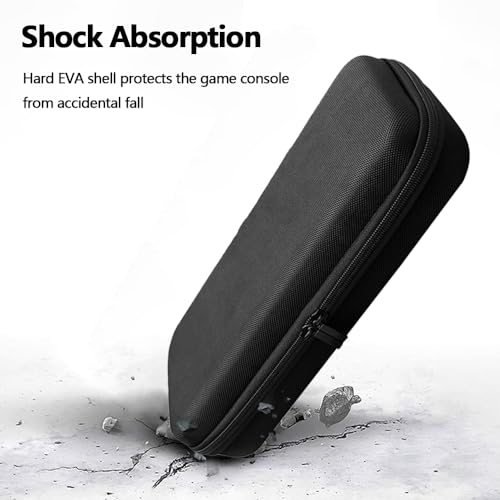 Natbok Premium Carring Case for PlayStation Portal Remote Play,Travel Storage Case for PS5 Handheld Consoles, Shockproof,Anti-Collision Black Handbag + Playstation Portal Clear Case + Screen Protector - Image 5