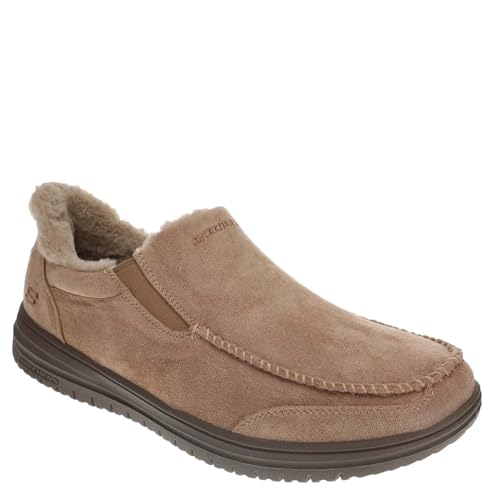 Skechers Homme Murette Scofield Chausson, Tan Microfiber, 45 EU