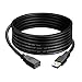 Hftywy USB Extension Cable 1.6ft, USB 3.0 Extender Male to Female Cord High Data Transfer Compatible with Webcam,USB Keyboard,Flash Drive,Hard Drive,Printer, and More