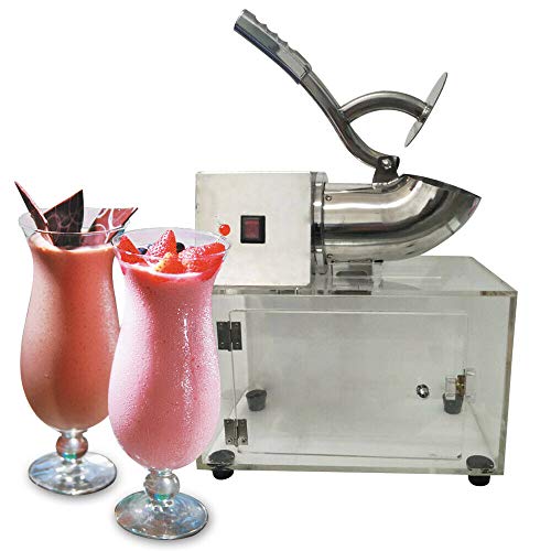 Electric Ice Crusher Shaver Machine Ice Maker Shaved Ice Snow Cone Making Device for Home and Commercial Use