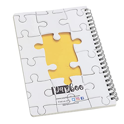 Image of Papboo A5 Handy, Cake IT Easy, Easy to Carry Spiral Wiro Notebook : 100 GSM Natural Shade Paper, Dot Grid, 120 Pages, Journal, Diary, Gift