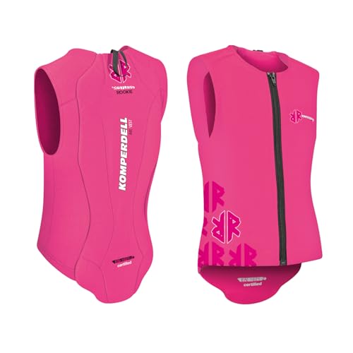 Komperdell Air Vest Junior – Rückenprotektor für Kinder, Protektorweste für Ski, Snowboard & Reitsport, EN 1621-2 (PINK, 140 (M))
