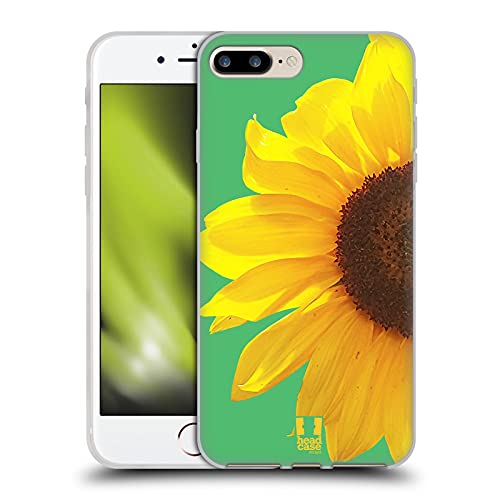 Coque en Gel pour iPhone 8/7 Plus Style Tournesol Parfaite pour Vos Sorties Ensoleillées