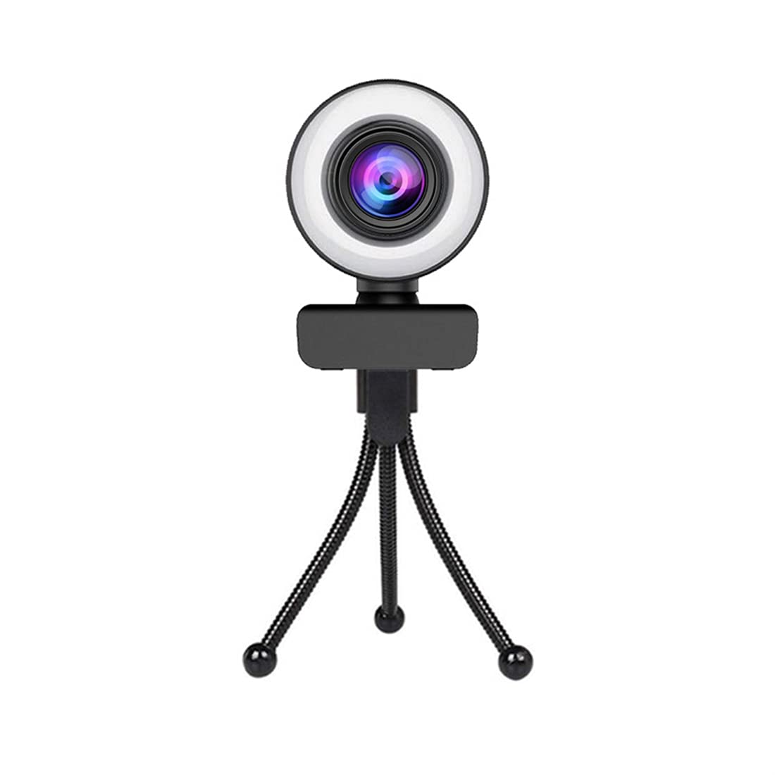 Smart Full HD kamera internetowa, 30FPS strumieniowa kamera internetowa z pierścieniem, z mikrofonem, do laptopa, pulpitu, konferencji, czat wideo,2K