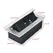 Table Pop up Power Strip Box Desktop Pop Up Outlet Recessed Multimedia Strip Socket Conference Table Power Hub Hidden Table Connection Box with Outlet Network HDMI for Office Desk (Sliver-A)