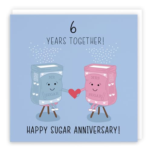 6th wedding Anniversary card – Zucchero Anniversary