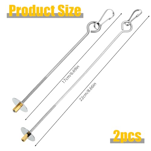 2 Stück Vogelspieß Papageienspieß Futterspender, Edelstahl Vogel Lebensmittelhalter, Vogelgemüsespieß, Obst Gemüse Halter Futtersuche Spielzeug Sittiche für Papageien
