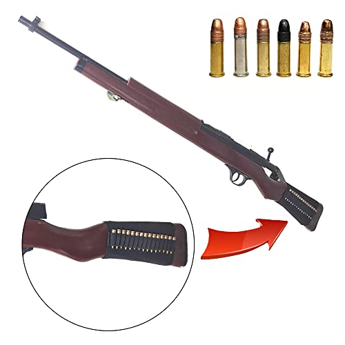 Tactical Buttstock Rifle Shell Bullet Holder Stock Ammo Carrier for .22LR 10/22 .17 5.7x28 .Cal 5.56mm 30 Rounds