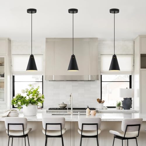 Dijiahua P-JDH116 Black Battery Operated Pendant Light 3 Pack With Remote Control,Wireless Led Mini Chandeliers With Metal Shade, Modern Dimmable 2 Color Temperatures Cord Hanging Indoor Lighting Fixtures thumb #7