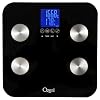 Ozeri Touch 440 lbs Total Body Weight Scale (Body Fat, Muscle, Bone, Weight & Hydration), Auto Recognition Bath Scale with Infant Tare