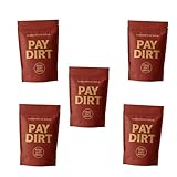 5-Pack Gold Paydirt Treasure Bundle – Real Gold Flakes, Gemstone Finds & Bonus Gold Bar | Premium Concentrated Pay Dirt
