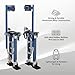 TBAPFS Drywall Stilts 18-30 Inch Height Adjustable Lifts Aluminum Tool for Painting Finishing Pruning Branches Cleaning - Blue (18