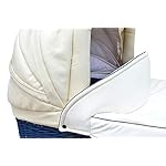 SKYLINE Klassisch Retro Stil Wicker LUX Kombi-Kinderwagen Buggy 3in1 Reise System Autositz (Isofix) (Morning Cream/14 "Räder)