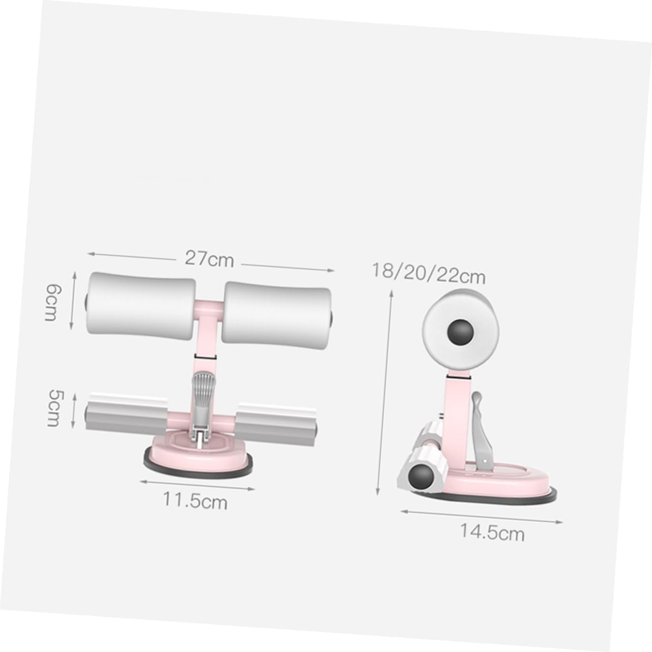 Exercise Bar Muscle Training Tool Thick Rubber Suction Cup for Home Gym Equipment