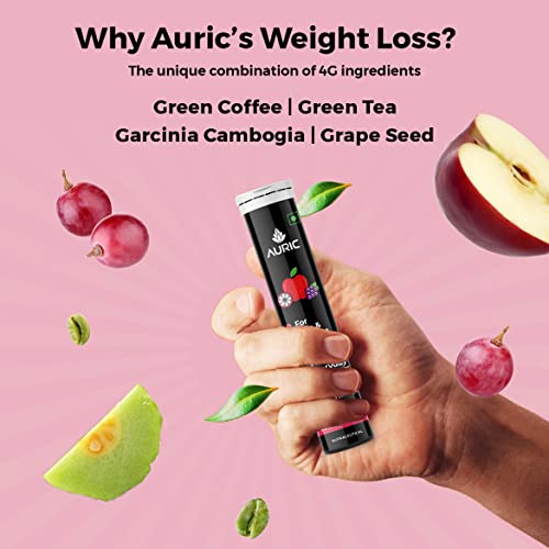 Auric-Get-Slim-Effervescent-Power-of-Green-Coffee-Green-Tea-Grape-Seed-Garcinia-Cambogia-Weight-Management-for-Men-Women-20-Tablets