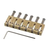 Solid Brass Guitar Bridge Roller Saddles - 10.5mm Tremolo Bridge Roller Saddles Set Replacement for ST TL Tele Strat Electric Guitar