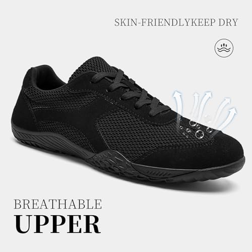 Image of Mens Shoes Barefoot Shoes Men Zero Drop Walking Trail Running Hiking Workout Gym Shoes Lightweight Casual Sneakers