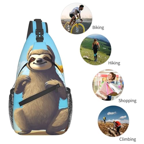 Bolsa Sling para Hombre y Mujer, Mochila Pecho Crossbody miniatura 5