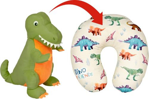 Coussin de nuque dinosaure pour des trajets en voiture paisibles