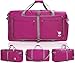 Bago Big XXL Foldable Duffel Bags for Traveling Women & Men - 140L Packable Duffle Bag for Travel with Shoe Compartment - Water Repellant, Heavy Duty, Lightweight Folding & Collapsible (Pink)