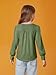 Haloumoning Girls Puff Long Sleeve Shirts Kids Casual Crewneck Soft Tunic Tops Blouse 5-14 Years Green