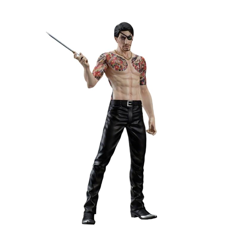 Jiumaocleu Goro Majima Figure Statue - Game Anime Original Painting Goro Majima Figurine 17CM Models PVC Collectible Model Desktop Ornaments โ image 1