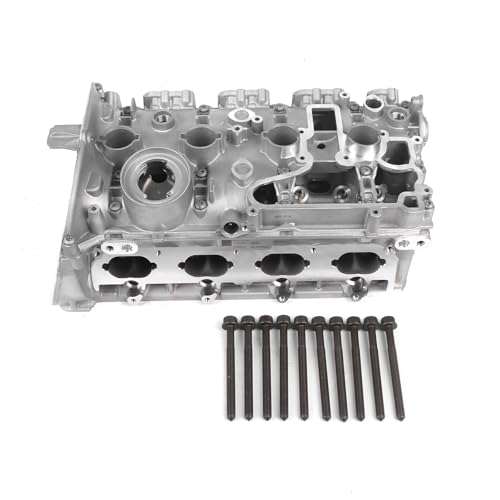 Bulubiu Cylinder Head & Valves & Bolts Set 06H103064M Fit for 2GTI Tiguan Beetle Jetta 2.0 Compatible with A3 TT Q3 1.8 2.0 TFSI CDA CCTA CCZB Aftermarket Part Replace OE# 06H103064A 06H103064F