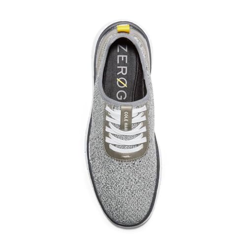 Cole Haan Cole Haan mens Generation Zerogrand Stitchlite Sneaker, Glacier Gray/Gray Pinstripe Knit/Cyber Yellow/Optic White, 9 US