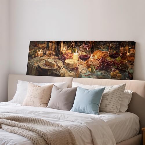 Toile panoramique pour habiller un mur vide de salle a manger avec une scene vivante