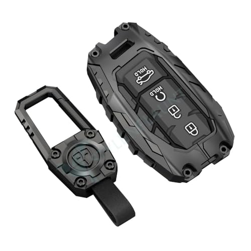 Image of Waterproof Premium Luxury New Transformer Series Soft Silicon Car Key Shell with Keychain & Full Protection 4 Button Metal Smart Car Key Cover for HYUNDAI (CRETA 2024, Venue, Alcazar)