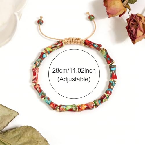 Image of 7 Chakra Bracelet Bohemian Handmade Leather Wrap Healing Protection Natural Stone Yoga Beaded Bracelets Boho Friendship Jewelry