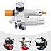 Ongniong Air Filter Pressure Regulator Water/Oil Trap Separator for Tire Changer, Tire Changer Air Pressor 145Psi,w/Press Gauge Mounting Bracket
