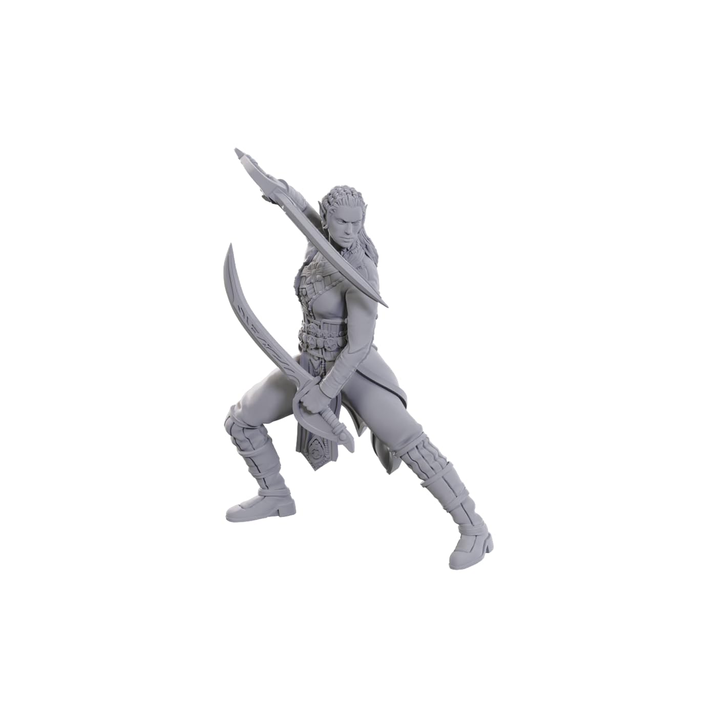 WizKids D&D Nolzur's Marvelous Miniatures: Special Edition Baldur's Gate 3 (Jaheira & Halsin), Grey, 5 inches