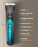 oneisall Dog Clippers & Paw Trimmer 4 in 1 Grooming Kit, Dog Grooming Clippers with LED Light for Full-Body Grooming, Cordless Silent Pet Shaver for Dogs Cats - Image 9