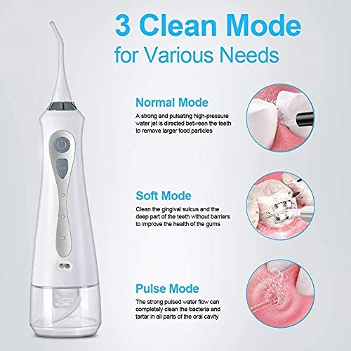 Flosse d'eau sans fil GeRRiT contre plaque dentaire irrigateur oral portable - 4