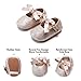 Felix & Flora Infant Baby Girls Shoes Soft Rubber Sole Princess Dress Shoes Baby Walking Shoes(Infant/Toddler)(2-2.5 Years Toddler,Glitter Pink)