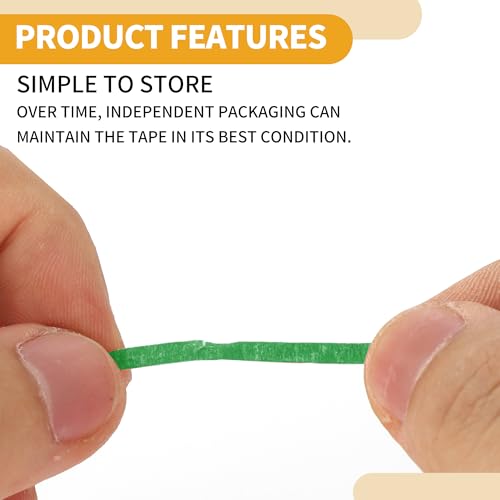 Image of 1 Pc Painters Tape Masking Master Tape Easy Removal Green 5000x0.5x0.01cm / 54.68 Yards x 0.2 Inches x 140um