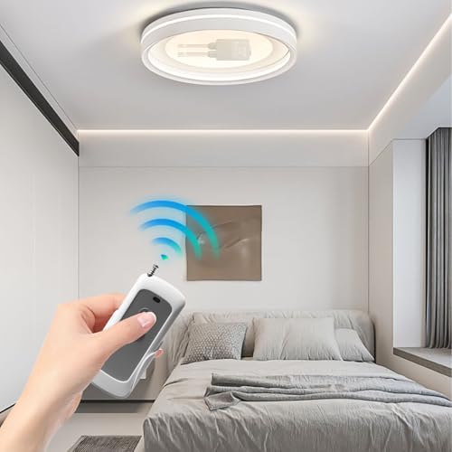 Fernbedienung Schalter, 230V Funkschalter AC100V~240V 30A Relais Fernschalter, 300m Lange Range Funkschalter mit 2 Fernbedienung für Garagentore, Motorräder, Diebstahlalarm, Leitplanke, Rollentür